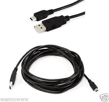 5 Pcs USB 2.0 Type A Male to Mini B 5 Pin Male Extension Cable Cord  1 Feet picture