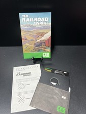 The Railroad Works CBS Software Commodore 64 1984 Vintage Disk and Manual picture