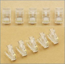 Ethernet Cable End Plug Head RJ45 Cat5 Cat5e 8P8C Modular Jack Network Connector picture