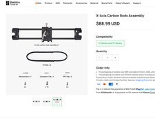 OEM Bambu Lab X-Axis Carbon Rods Assembly X1 & P1 Series [100% Real and New] picture