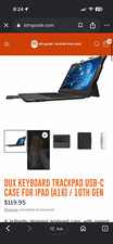 STM Dux USB-C Keyboard Folio Case w/ Trackpad for Apple iPad 10th Gen Black picture