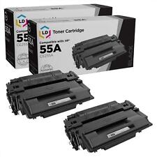 LD Products Replacements for HP 55A 55 CE255A CE255 Toner Cartridge (2PK) picture