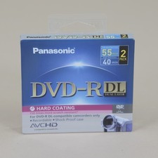 Panasonic DVD-R DL Dual Double Layer  2 pack 55mn NEW Sealed Scarce picture