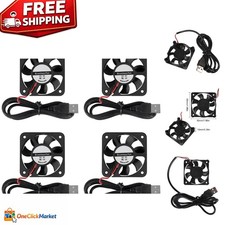 Reliable 50mm USB Cooling Fans 4 Pack - 4200 RPM Low Noise & High Efficiency picture