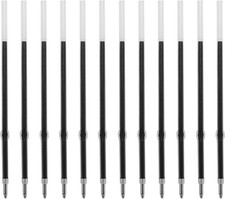 3.86 inch Black Ink Pen Refills for Pens with Stylus Tips, 1 mm Medium Point (12 picture