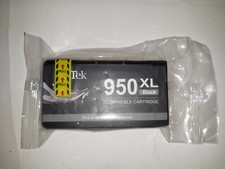 LxTek 950XL Black printer ink cartridge, Factory sealed bag, no box picture