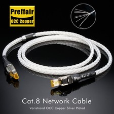 0.5-2M CAT8 Gaming Ethernet Cable 40Gbps OCC Copper RJ45 Low Latency HiFi Cord picture