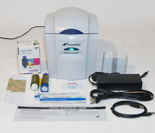 Magicard Pronto ID Card Printer with Ribbon Adapter and Supplies   PL picture