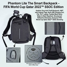 FIFA World Cup Qatar 2022 SSOC Phantom Lite Smart Backpack Anti-Theft Laptop NWT picture