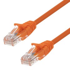 Ethernet Patch Cable CAT5E, UTP, 24AWG, 1 Ft,  10 pack, Orange picture