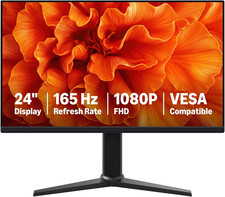 Amazon Basics 24 Inch (23.8 Inch Viewable) Gaming Monitor, FHD 1080P, 165Hz, VES picture