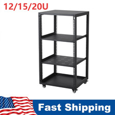 12U 15U 20U Open Frame Server Rack Network Rack with Casters Floor Standing Wall picture
