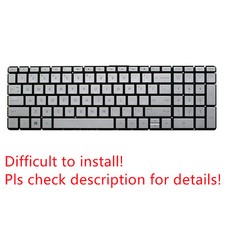 Original US Silver Non-Backlit Keyboard for HP 17-bs062st picture