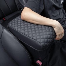 Center Console Armrest Cover for Toyota 4Runner 2010-2024 PU Leather Black Prote picture
