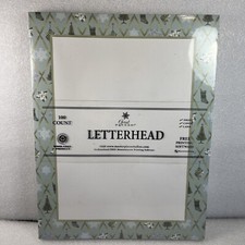 Christmas Decorations Letterhead 100 Count Holly Christmas Tree Stocking New picture