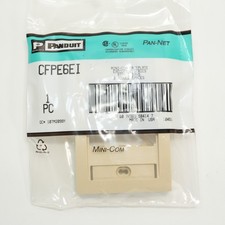 Panduit CFPE6EI Mini-Com Faceplate Single Gang 6 module/ports Elec.Ivory picture