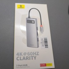 Baseus USB C Hub (100W) Multiport Adapter with 4K@60Hz HDMI, USB C Dock 7 in 1 picture