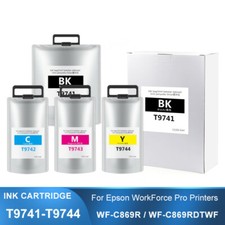 T9741-T9744 Pigment Ink Bags for Epson WF-C869R Series Printer High Capacity picture