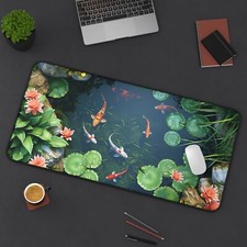 XL Desk mat, Serene Koi Pond, Mouse Pad picture