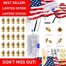Versatile 25PCS MK8 Nozzles with Cleaning Tools for Ender 3/CR10 3D Printers picture