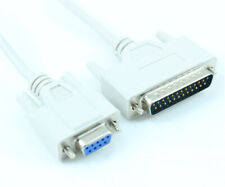6ft Serial NULL-MODEM  DB25 Male to DB9 Female Cable picture