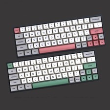 134 Key XDA Profile 1.5mm Retro White Gray 9009 Keycap PBT Dye-subbed Keycap Set picture