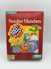Vintage 1990 MECC Number Munchers IBM Tandy DOS PC Big Box 3.5 5.25 Disks picture