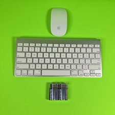 Genuine Apple A1314 Keyboard & A1296 Apple Mouse Bluetooth -SAME DAY - WARRANTY* picture