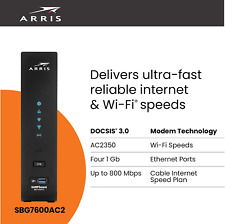 ARRIS SURFboard SBG7600AC2 DOCSIS 3.0 Cable Modem & AC2350 Wi-Fi Router | Approv picture