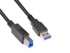 10ft SuperSpeed USB 3.0 Type A to B Male Cable for Cameras/Printers/Scanners picture