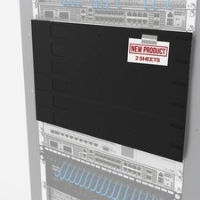 EZIBLANK 19 Inch Blanking Panel Sheets 6RU Black Server Rack Enclosure 2 PCS picture