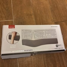 Macally BTERGOKEY Bluetooth Ergonomic Split Keyboard Mac iPhone iPad No Cable picture