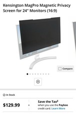 Kensington MagPro Magnetic Privacy Screen 24” picture