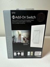 GE Jasco 12723 Add-On Auxiliary In-Wall Switch White Almond Multi-Location New picture