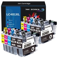 10pk LC401XL LC-401 XL Ink Cartridge for MFC-J1010DW MFC-J1012DW J1170DW J1800DW picture