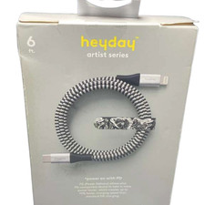 Heyday 6ft USB-C to Lightning Braided PD Cable MFi Certified Gray Fast picture