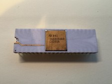 Vintage National Semiconductor INS8080AD C8080A Gold Cap White Ceramic CPU NOS picture