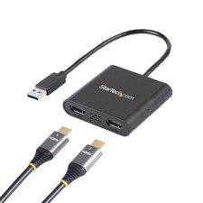 USB 3.0 to Dual HDMI Adapter 4K 30Hz for Windows Laptop and Desktop PC picture