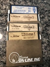 Atari  800 Computer II Ultima I, II, & III Software Lot Untested Floppy Discs picture