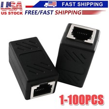 RJ45 Inline Coupler Cat6/Cat5e Ethernet Network Cable Extender Connector Lot picture