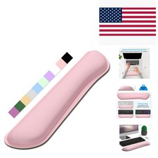 Cute Pink Memory Foam Keyboard Wrist Rest for Ergonomic Support - 17x3.6 Inches picture