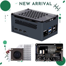 NEW M.2 NVMe PoE+ Hat Kit for Pi 5 w/ Cooler & Aluminum Case 2230-2280 picture