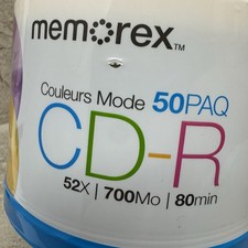 Memorex CD-R 50 PACK 52x 700Mo 80min Couleurs Mode - NEW Sealed  picture