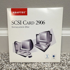 Adaptec SCSI Card 2906 Driver & Utility CD for Mac OS 8/9/X MPN 1969700 picture