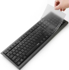 Universal Clear Desktop Computer Keyboard Proction Skin Cover for PC 104/107Keys picture
