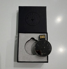 OEM Maserati 100 Anniversary USB 2.0 Flash Drive Black In Box MPN 02043962 picture