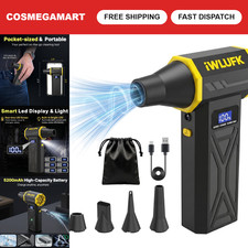 Cordless Electric Air Duster 130,000RPM Rechargeable Mini Blower for Electronics picture