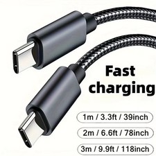 60W Quick Charger Type C To Type C 1M 2M 3M Cables PD Fast Charger Data Cable picture