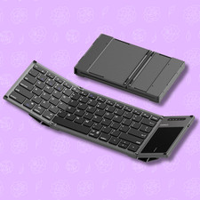 AI Wireless Keyboard W/ Touchpad Foldable Mini 3 Bluetooth ChannelPocket picture