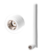 WiFi 2.4/5GHz Dual Band Antenna RP-SMA 3dBi Broadband Router Black White picture